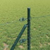 vidaXL Fence Post Green 50 x 0.8 m (36 mm mesh) Steel and PVC