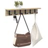 vidaXL Wall-Mounted Coat Rack Sonoma Oak 60 x 10.5 x 10.5 cm