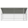 vidaXL Chicken Cage Silver 400 x 200 x 198.5 cm Galvanised Steel