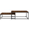 vidaXL Nesting Coffee Tables 2 pcs Brown Oak Engineered Wood