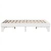vidaXL Bed Frame without Mattress White 140x200 cm Solid Wood Pine