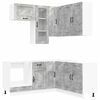 vidaXL Kitchen Unit KALMAR 8 pcs Concrete Grey Engineered Wood