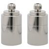 vidaXL Lamp Holders 2 pcs Satin Nickel E27
