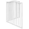 vidaXL Dog Gate Foldable 2 Panels White 160 cm Poplar Wood
