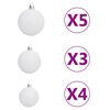 vidaXL Artificial Pre-lit Christmas Tree with Ball Set Green 150 cm