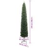 vidaXL Artificial Christmas Tree with 300 LEDs with Stand Green 270 cm