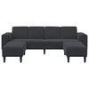 vidaXL Living Room Couch 3 pcs Black