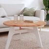 vidaXL Table Top &Oslash;80x2.5 cm Round Solid Wood Beech