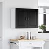 vidaXL Kitchen Cabinet with Storage Kalmar Black Oak 80 x 31 x 60 cm