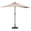 vidaXL Garden Parasol Taupe 294 x 150 x 223 cm Fabric