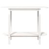 vidaXL Console Table White 110x40x80 cm Solid Wood Pine