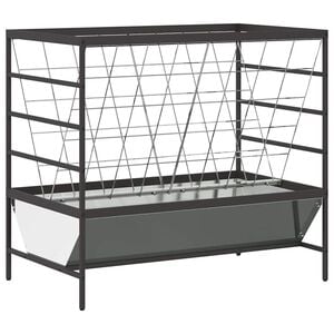 vidaXL Livestock Feeder Silver 100 x 60 x 90 cm Galvanised Steel