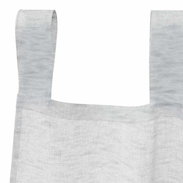 vidaXL Voile Curtain 2 pcs Light Grey 225 x 140 cm Polyester