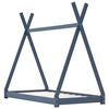 vidaXL Kids Bed Frame Grey Solid Pine Wood 90x200 cm