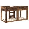 vidaXL Bunk Bed for Kids Old Wood 100 x 200 cm Engineered Wood