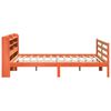 vidaXL Bed Frame without Mattress Wax Brown 180x200 cm Super King Solid Wood Pine