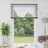 vidaXL Window Blind with Curtains Manual Black Aluminium