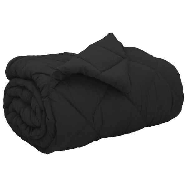 vidaXL Winter Duvet Black 220 x 155 cm Microfiber