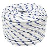 vidaXL Boat Rope White 14 mm 25 m Polypropylene