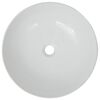 vidaXL Basin Round Ceramic White 41.5x13.5 cm