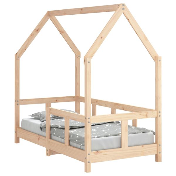vidaXL Kids Bed Frame 70x140 cm Solid Wood Pine