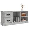 vidaXL TV Cabinet Concrete Grey 102x35.5x47.5 cm Engineered Wood