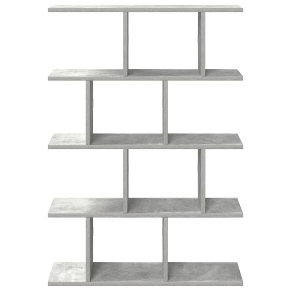 vidaXL Wall Cube Shelf 12 Compartments Concrete Grey Engineered Wood
