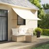 vidaXL Retractable Awning Cream 200x150 cm Fabric and Steel