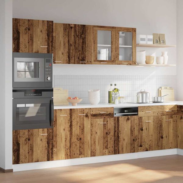 vidaXL 7 Piece Kitchen Cabinet Set Lyon Old Wood Engineered Wood