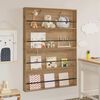 vidaXL Magazine Rack with Shelf 2 pcs Artisan Oak 100 x 12 x 70 cm