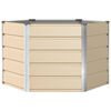 vidaXL Planter Ivory 129 x 129 x75 cm Steel