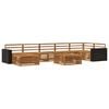vidaXL Outdoor Sofa Set 8 pcs Natural