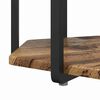 vidaXL Side Table Set 2 pcs Old wood and Black 50 x 50 x 50.5 cm