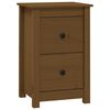 vidaXL Bedside Cabinet Honey Brown 40x35x61.5 cm Solid Wood Pine