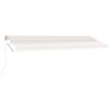 vidaXL Freestanding Manual Retractable Awning 500x300 cm Cream