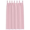 vidaXL Blackout Curtains with Rings 2 pcs Baby Pink 175 x 140 cm