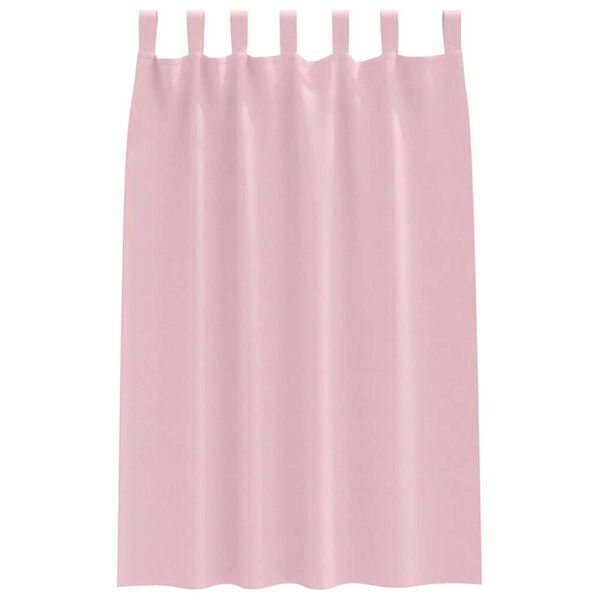 vidaXL Blackout Curtains with Rings 2 pcs Baby Pink 175 x 140 cm
