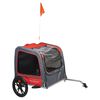 Animal Boulevard Pet Bike Trailer L 130x80x90 cm Red and Grey