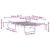 vidaXL Bed Frame with Side Tables Natural 160 x 210 cm Solid Pine Wood