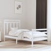 vidaXL Bed Frame without Mattress White 100x200 cm Solid Wood