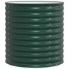 vidaXL Garden Raised Bed Green 80 x 80 x 81 cm Steel