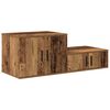 vidaXL Storage Cabinet 2 pcs Old Wood 108 x 41 x 40 cm Engineered Wood