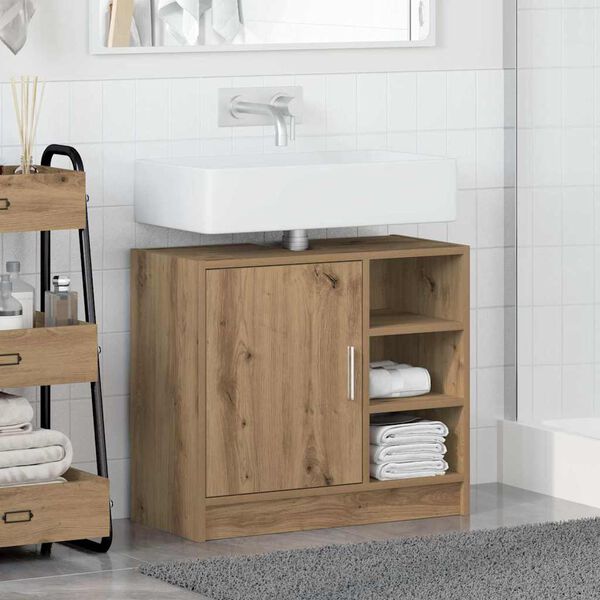 vidaXL Bathroom Cabinet Artisan Oak 63 x 29 x 55 cm Engineered wood