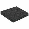 vidaXL Rubber Granulate Patio Pad Black 9 x 9 x 1 cm Rubber