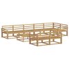 vidaXL Outdoor Sofa Set 9 pcs White 79 x 79 x 37 cm Solid Acacia Wood