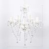 vidaXL Chandelier 5 Bulbs Transparent