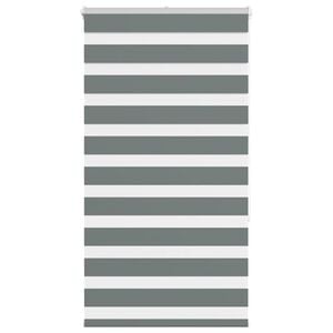 vidaXL Zebra Blind Dark Grey 80x150 cm Fabric Width 75,9 cm Polyester