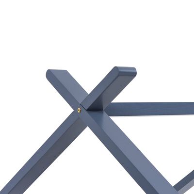 vidaXL Kids Bed Frame Grey Solid Pine Wood 70x140 cm