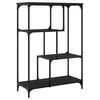 vidaXL Bookshelf Black 81x36x115 cm Engineered Wood and Steel
