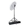 vidaXL Speedlight Set Height Adjustable Manual Black Metal